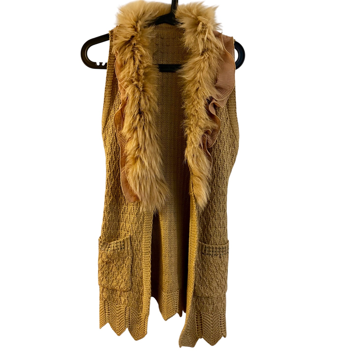 Knit Faux Fur Vest