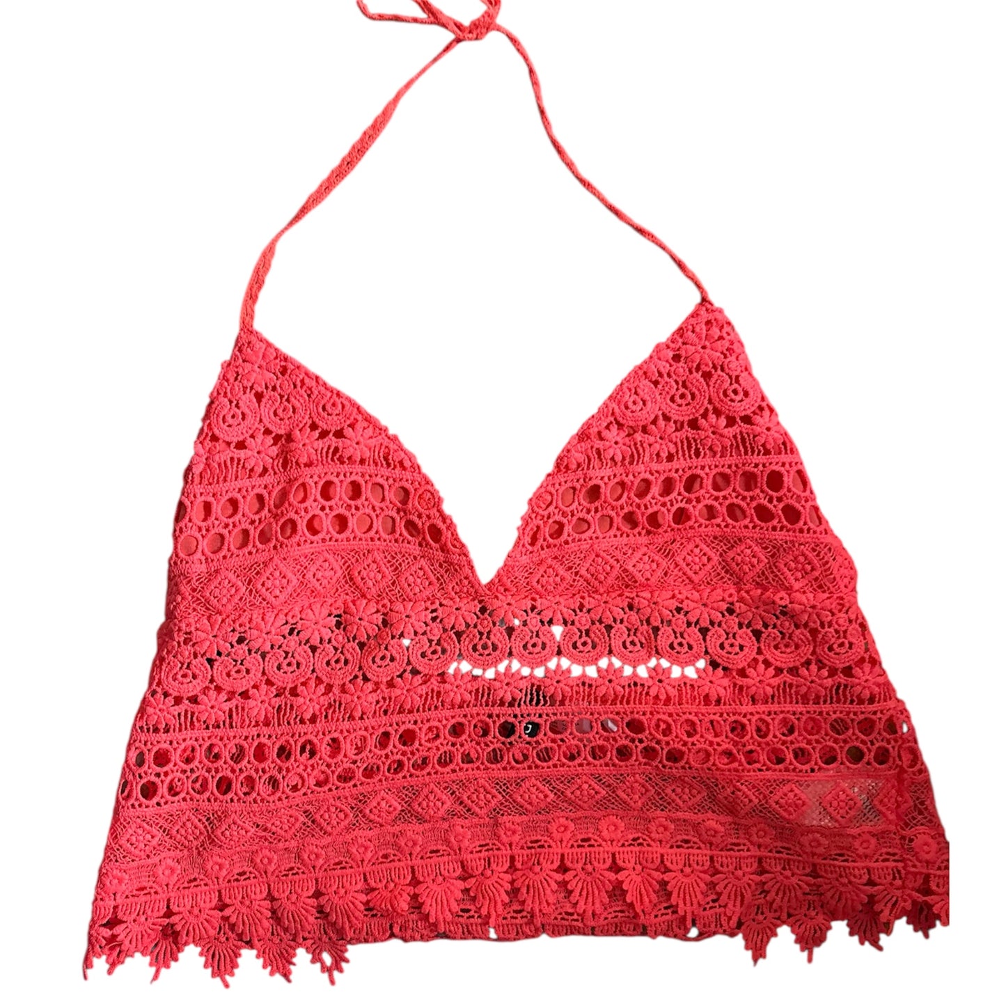Bright Coral Halter Top