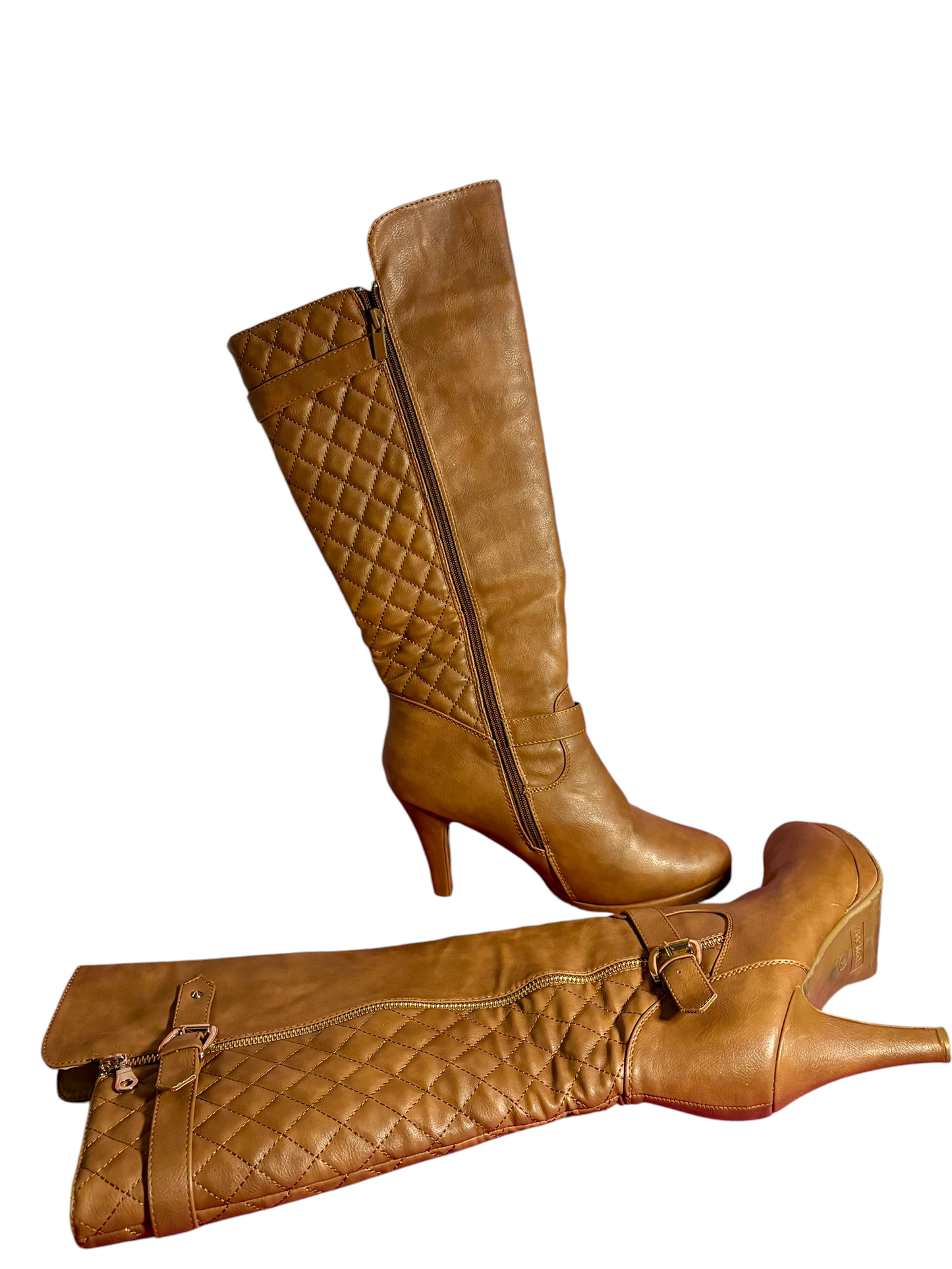 Zip Up High Heel Boots