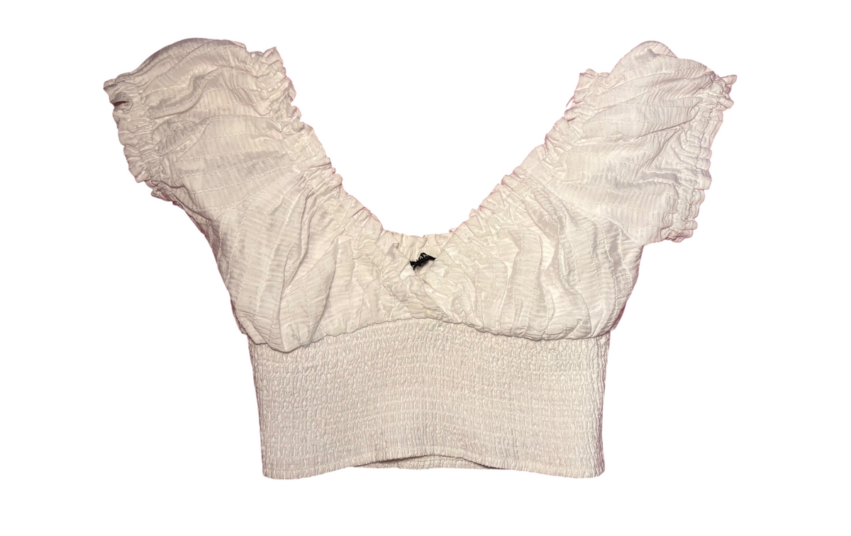 Ruffled basic top