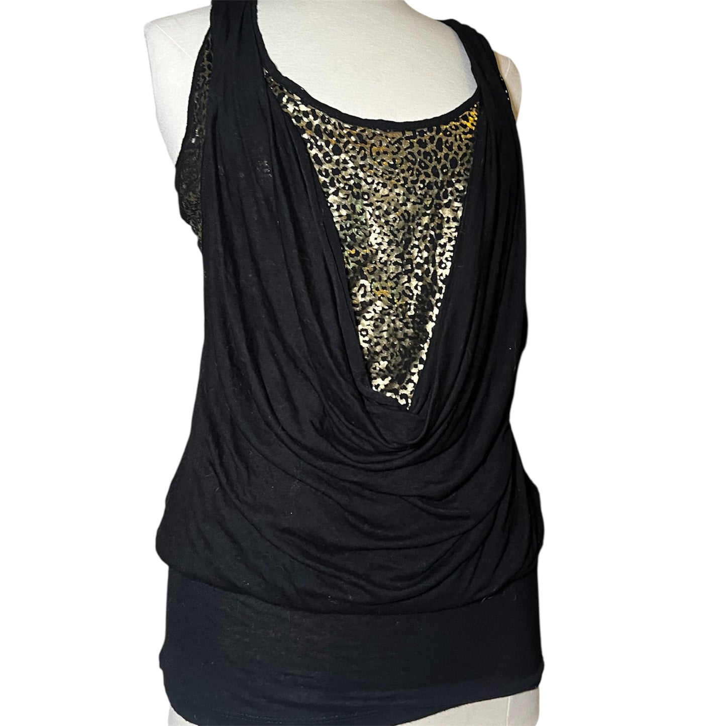 Leopard Drop Neck