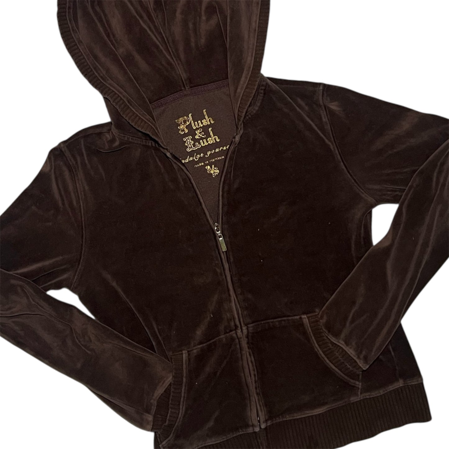 Velvet Zip Up Sweater
