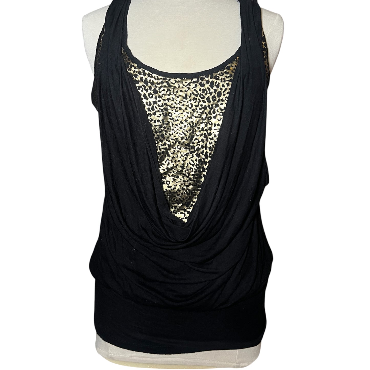 Leopard Drop Neck