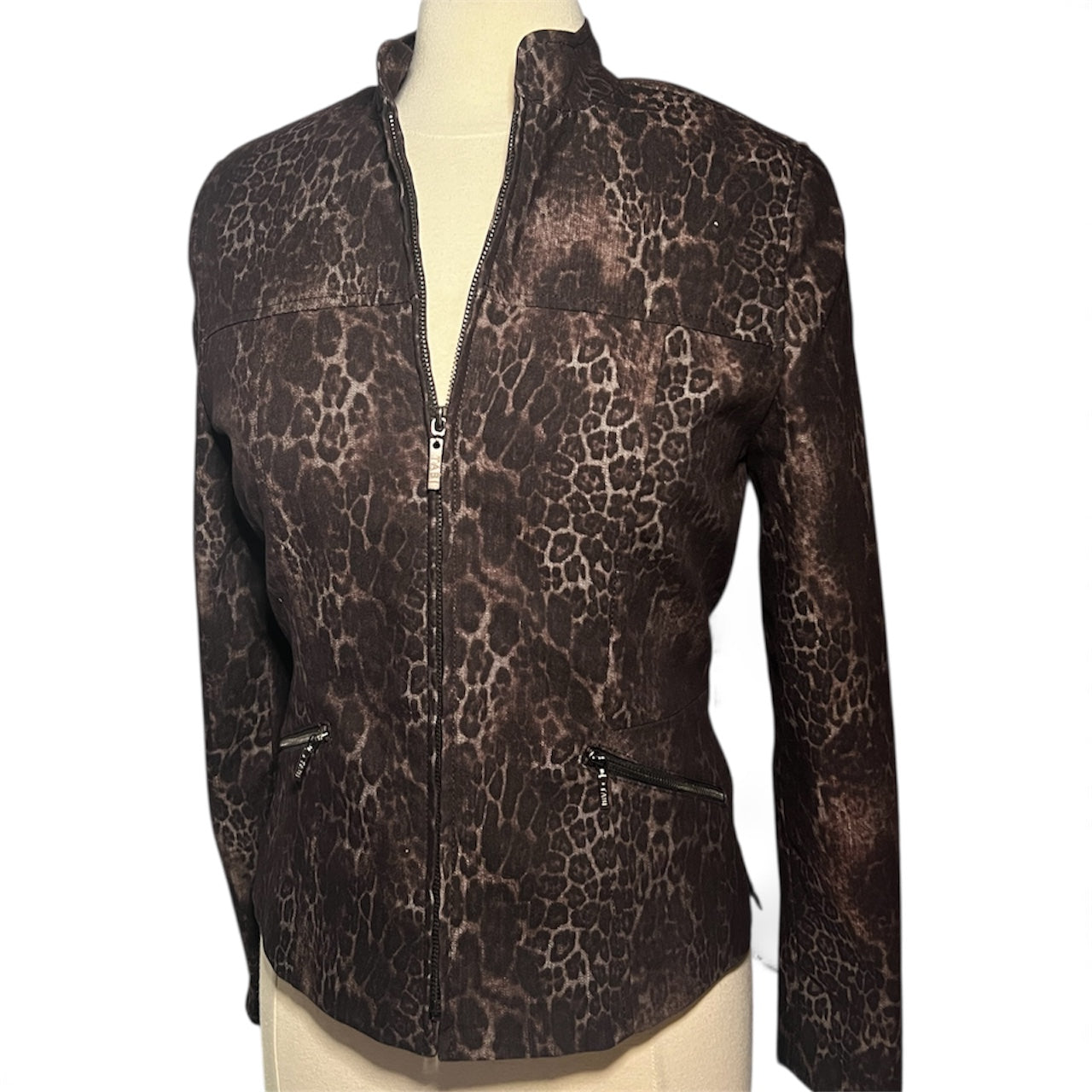 Chic Leopard Print Jacket