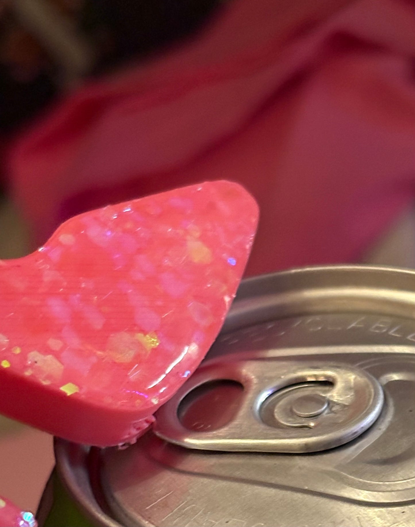 ithrift2000s factory - Functional Pink High Heel Sparkley Shoe Drink Can Bag Charm