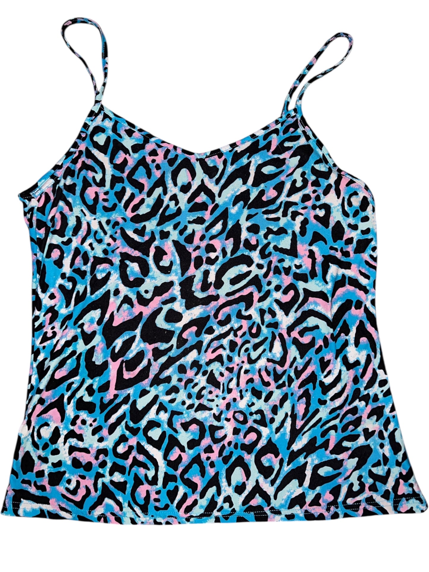Multi-Coloured Leopard Tank Top