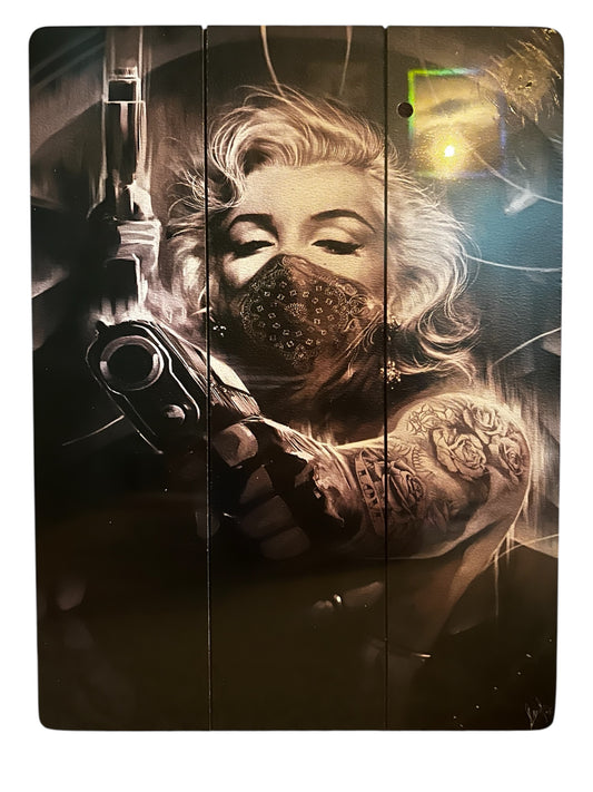 Wood Canvas Wall Art