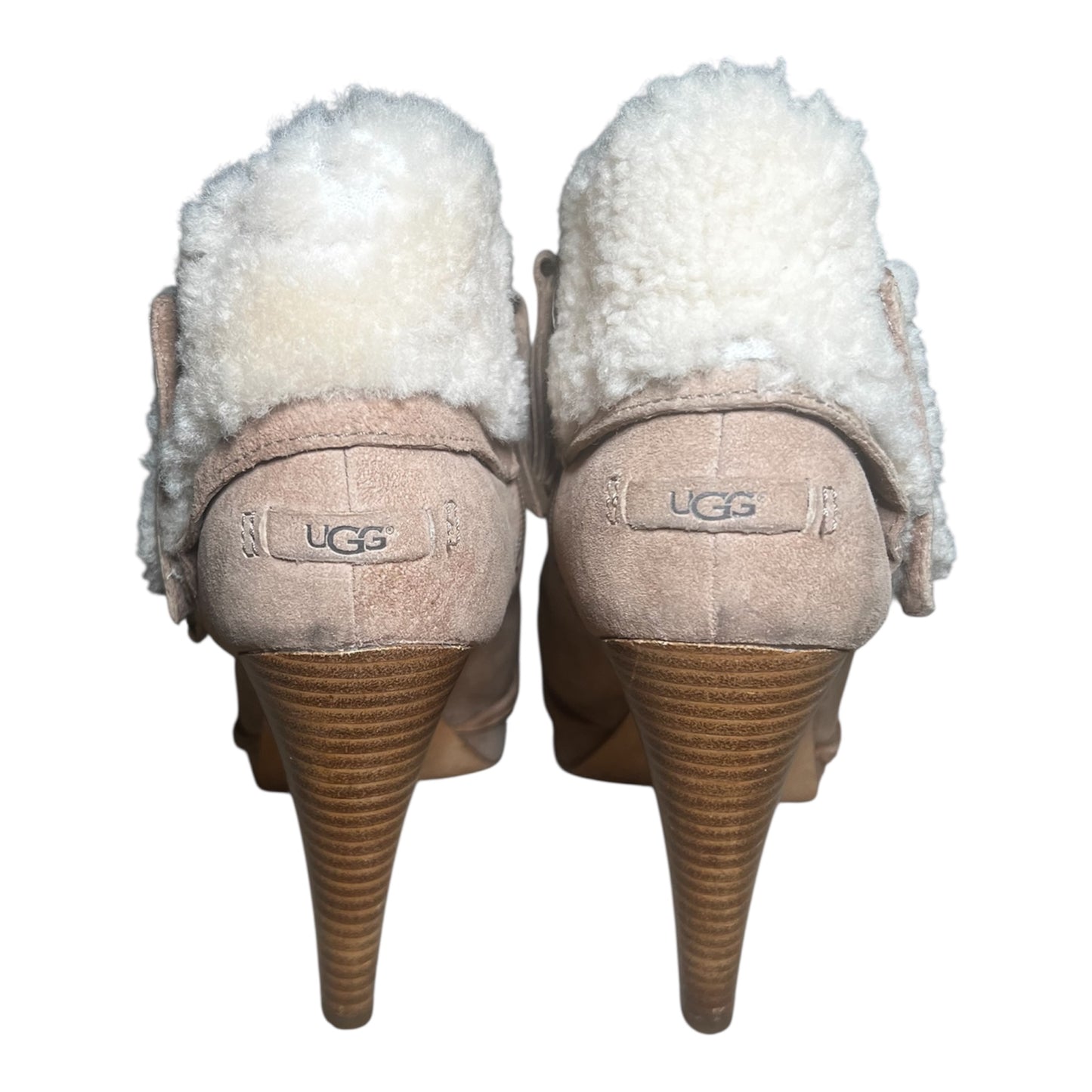 UGG High Heeled Fur Lined Ankle Boots