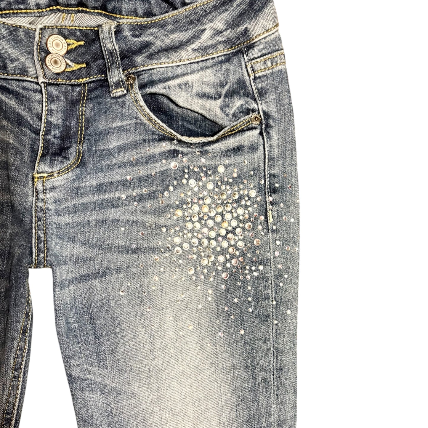 London Jeans Bootcut Rhinestoned Jeans