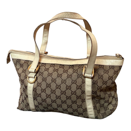 GUCCI GG MONOGRAM CANVAS ABBEY TOTE
