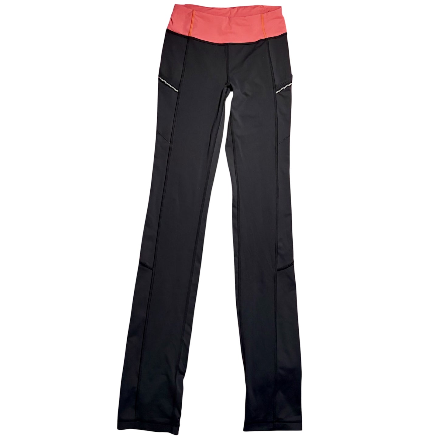 Original Low rise Lululemon flared yoga pants frilly pocket detailing