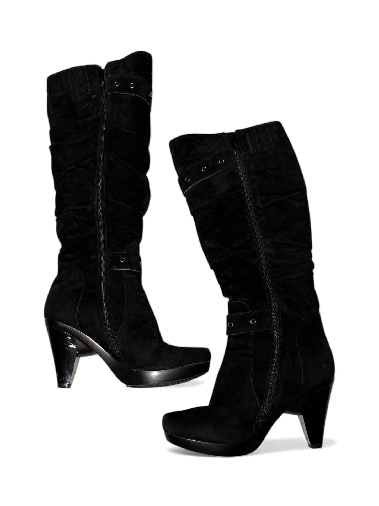 Buckle Detailed Heeled Boots