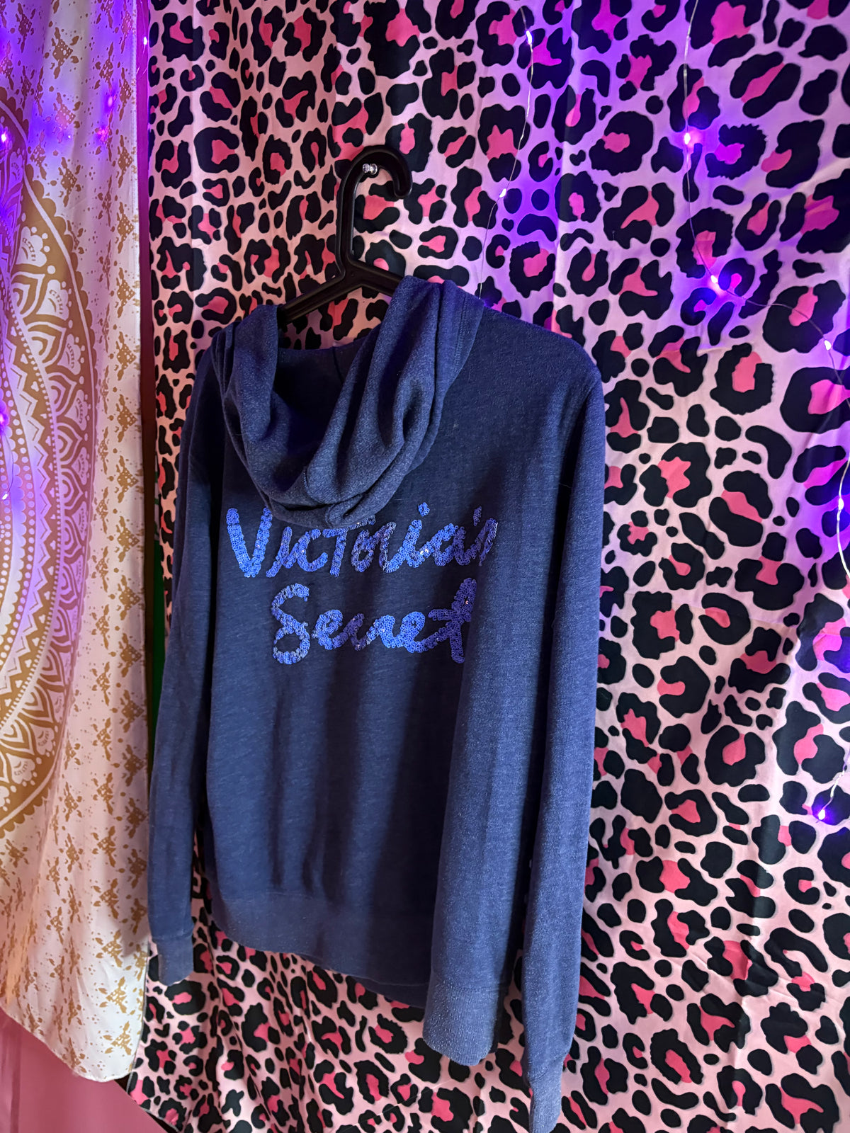 Navy Blue Victorias Secret Angel Sequinned Tracksuit
