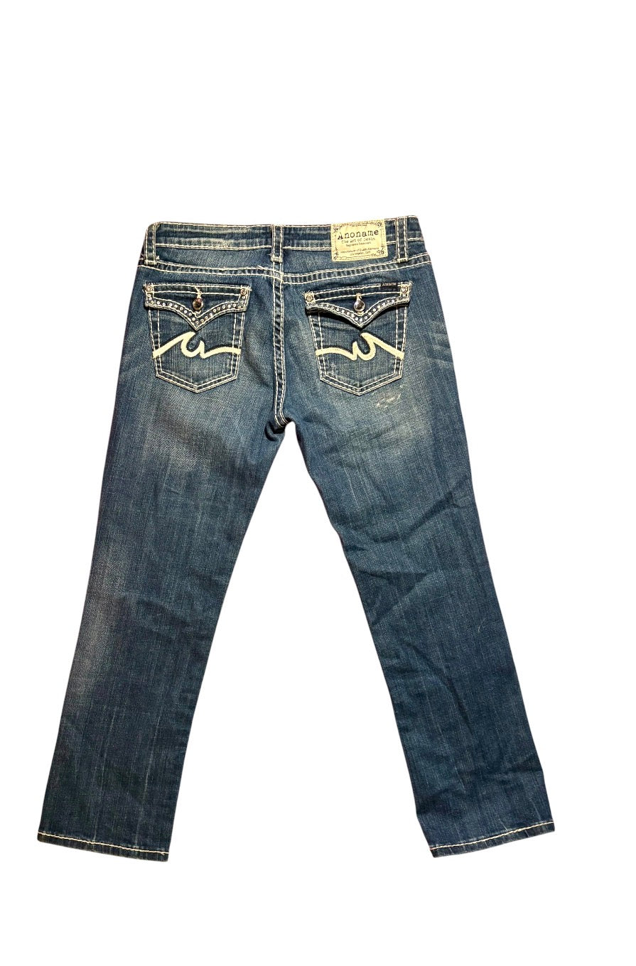 Anoname cropped Capri denim pants