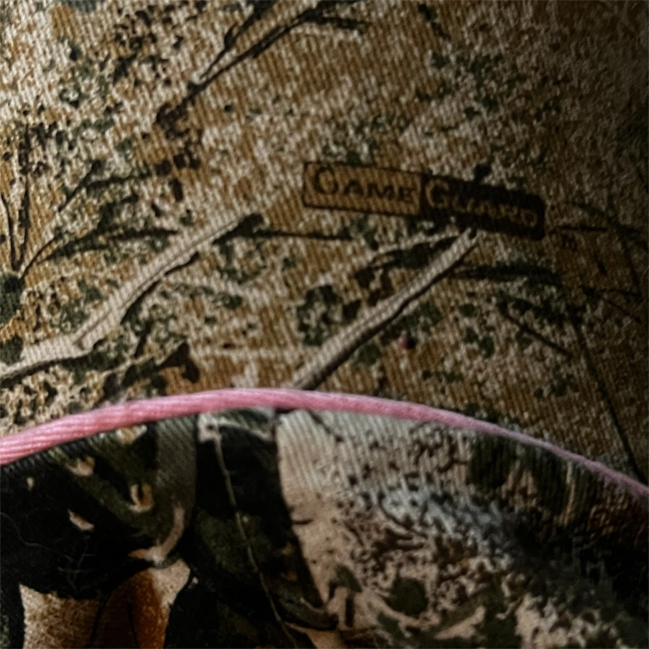 Baby Pink Detailed Camo Hat