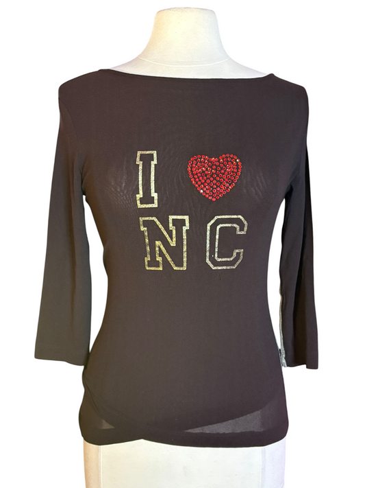 Rhinestoned NC -New Connections 3/4 Tee
