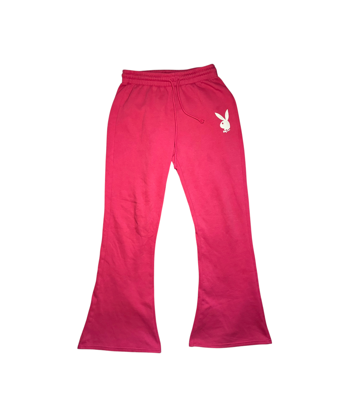 Hot Pink Playboy Flared Sweatpants