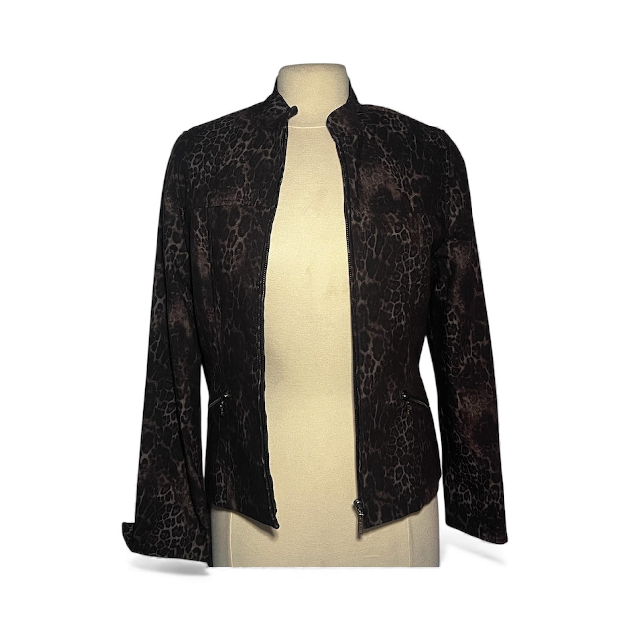 Chic Leopard Print Jacket