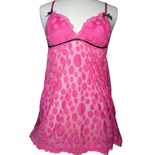 Polka-dot Babydoll Slip Dress