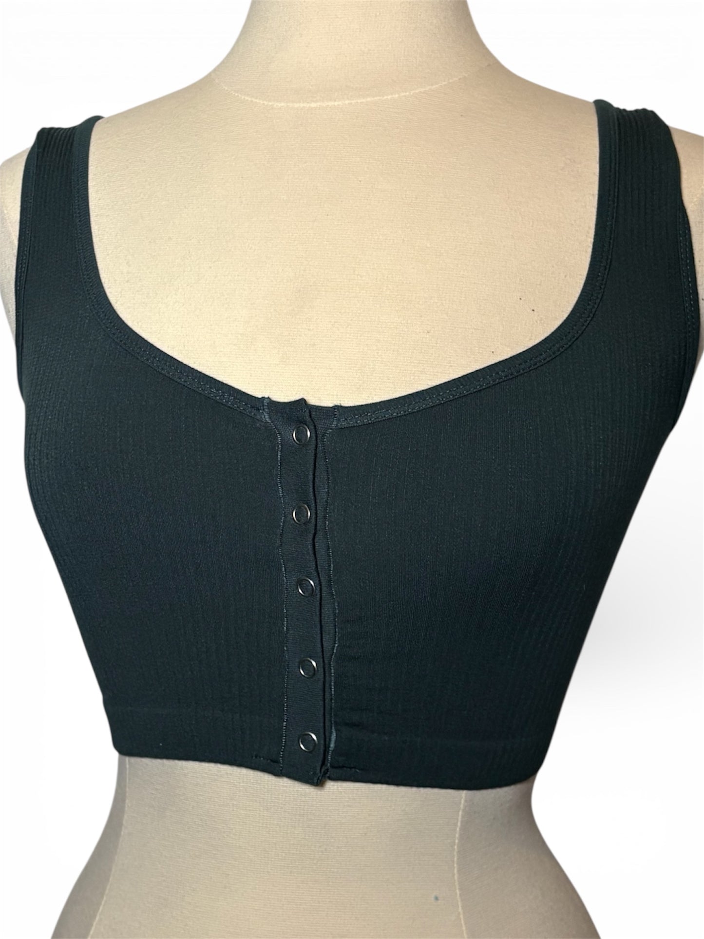 Dark Green Button Up Top