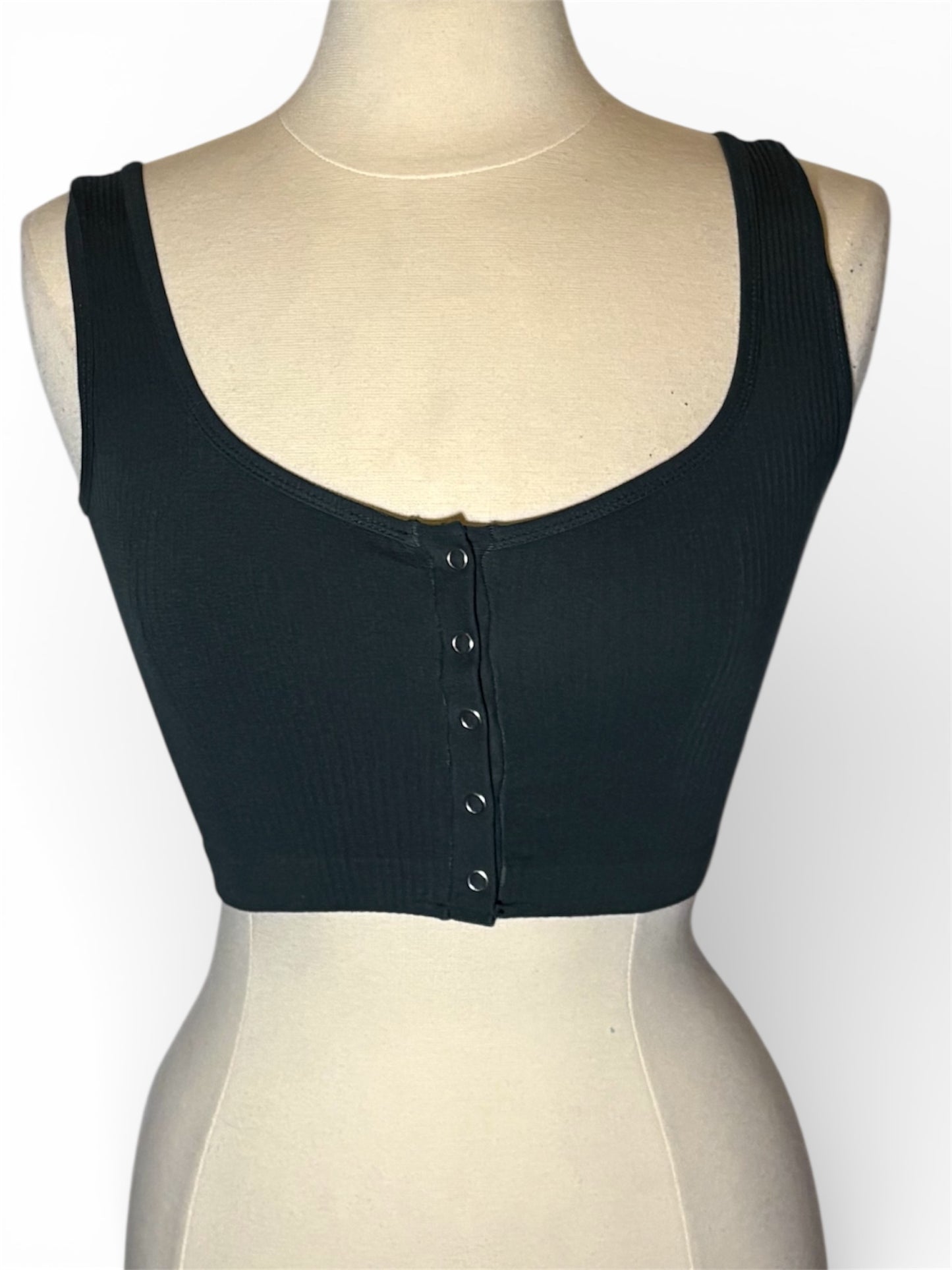 Dark Green Button Up Top