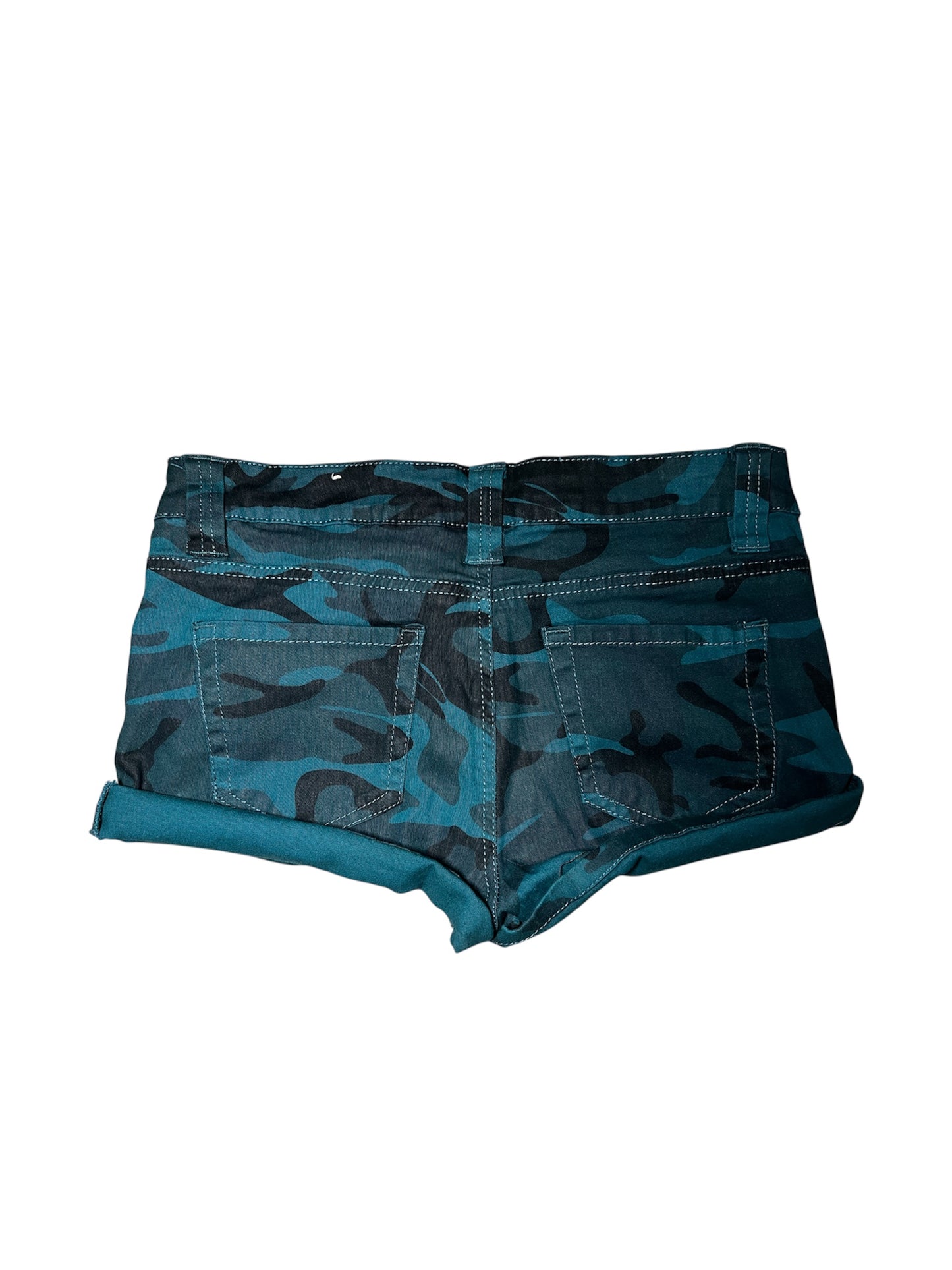 Camouflage Denim Shorts