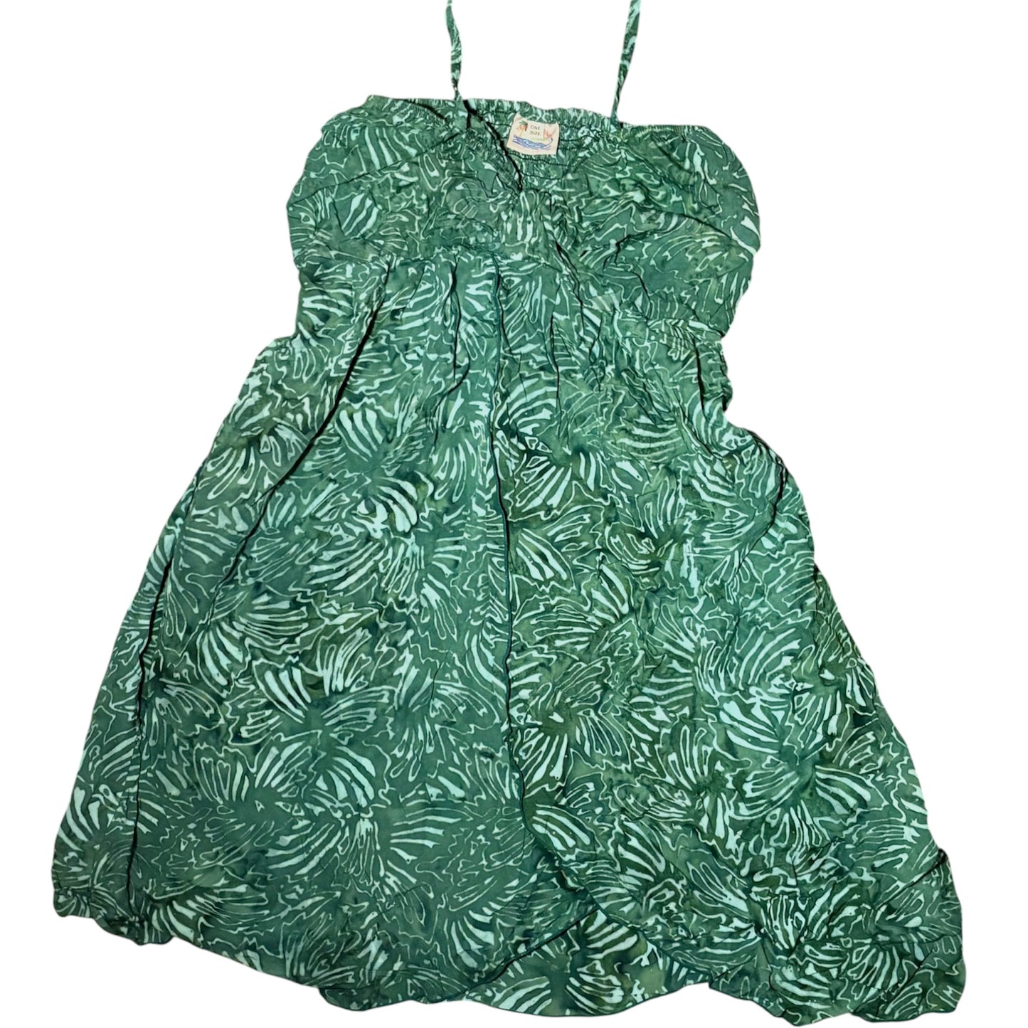 Tropical Print Halter Neck Dress