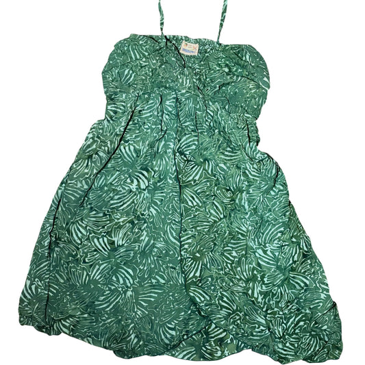 Tropical Print Halter Neck Dress