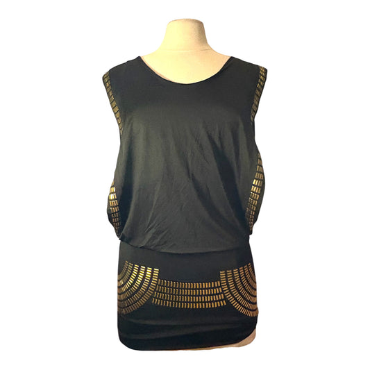 Gold Studded Detailed Mini Dress