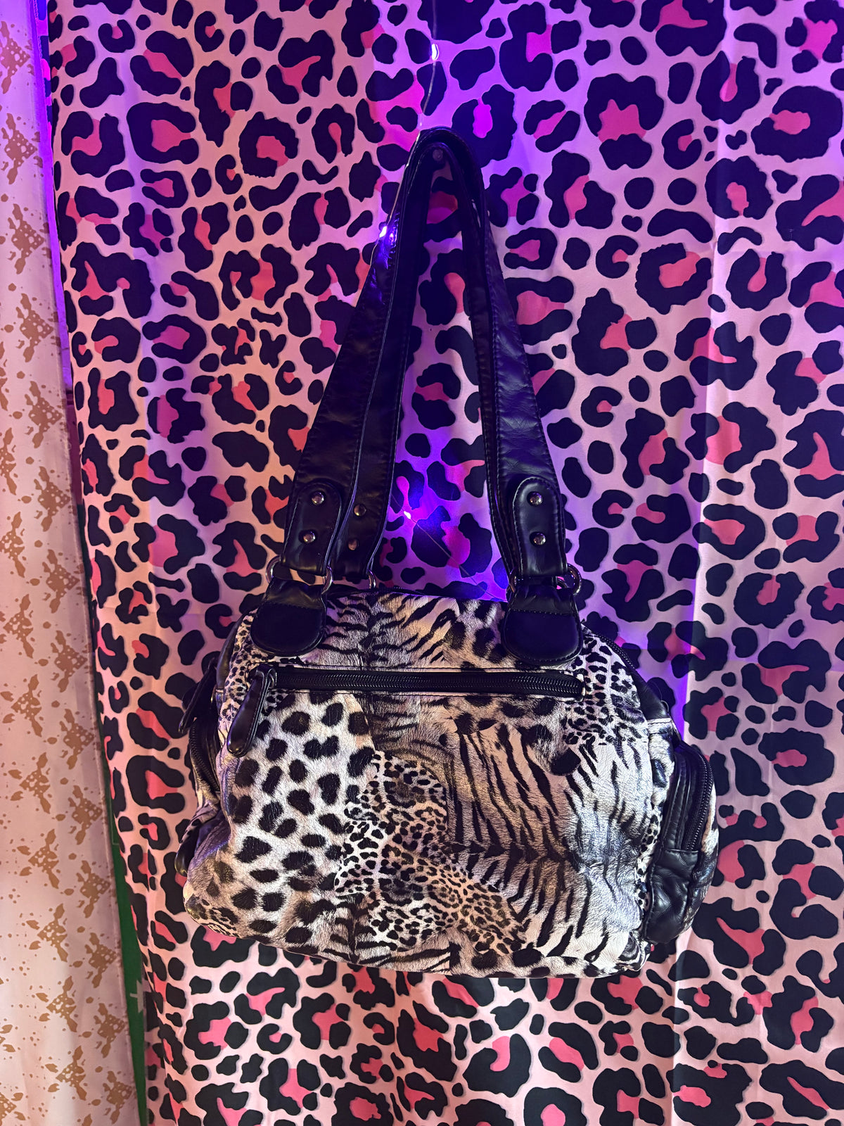 Angel Kiss Animal Print Handbag