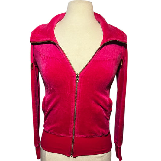 Hot Pink Velour Zip Up