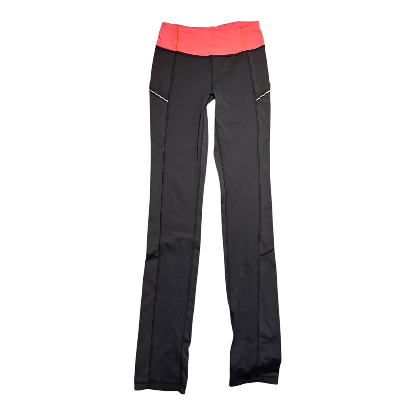 Original Low rise Lululemon flared yoga pants frilly pocket detailing