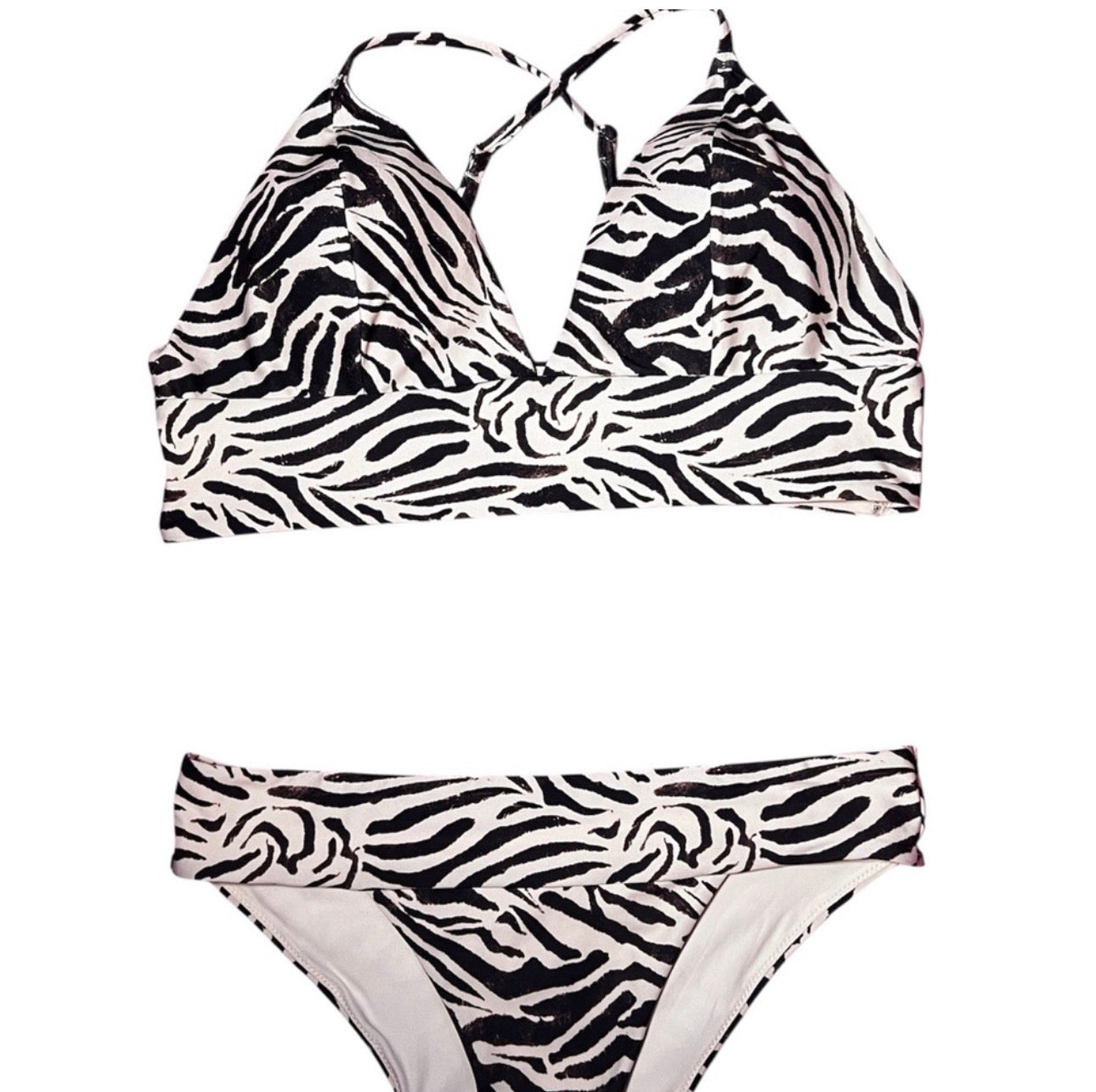 Zebra Print Bikini Set
