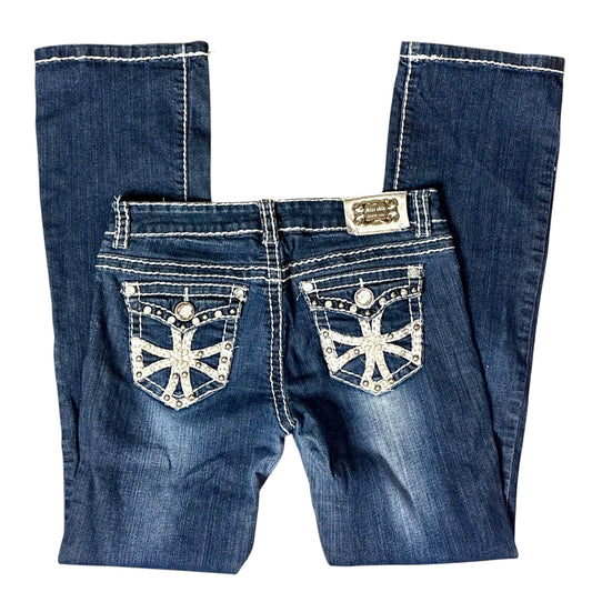 Miss Chic Bootcut Embellished Jeans