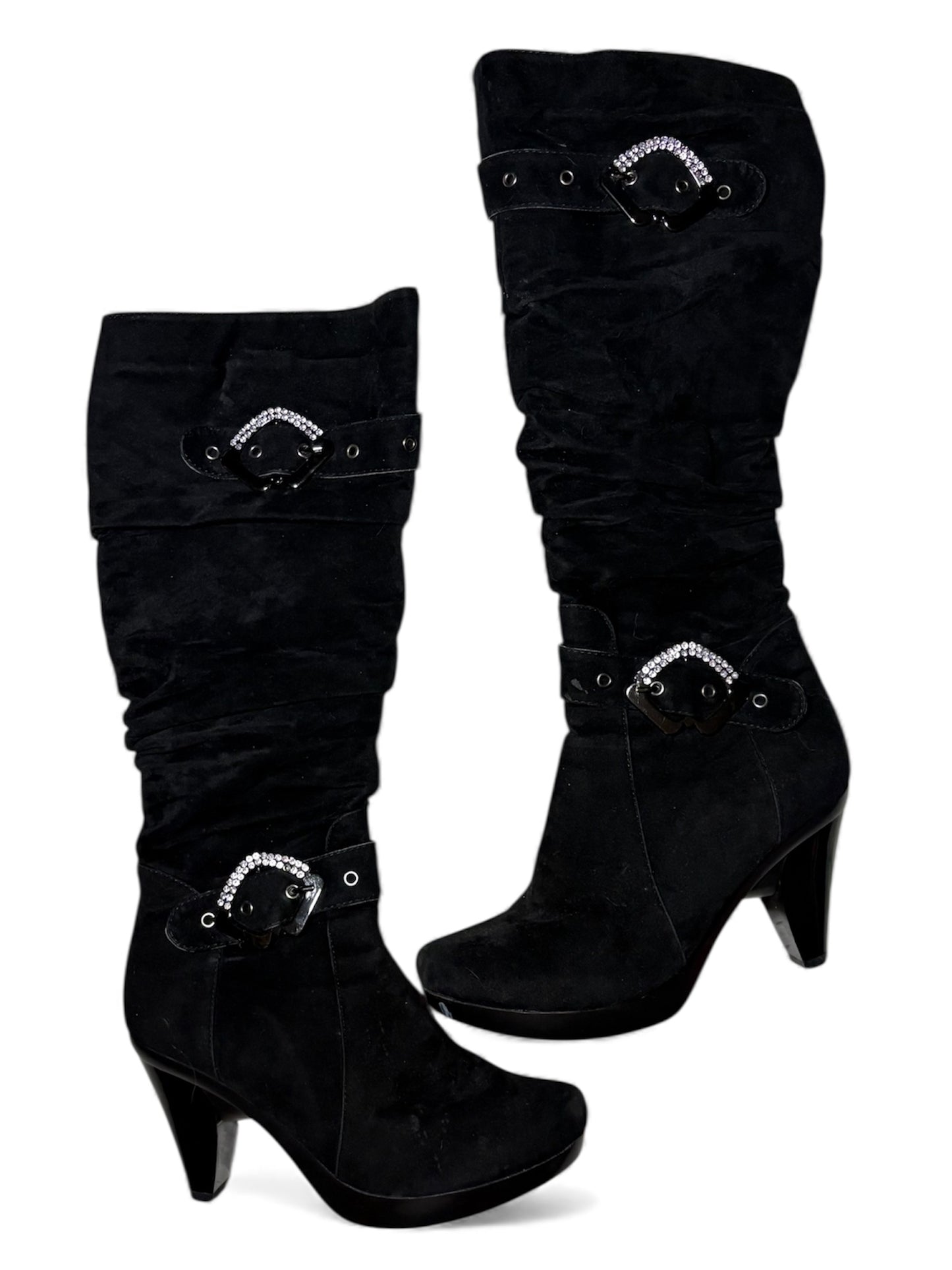 Buckle Detailed Heeled Boots