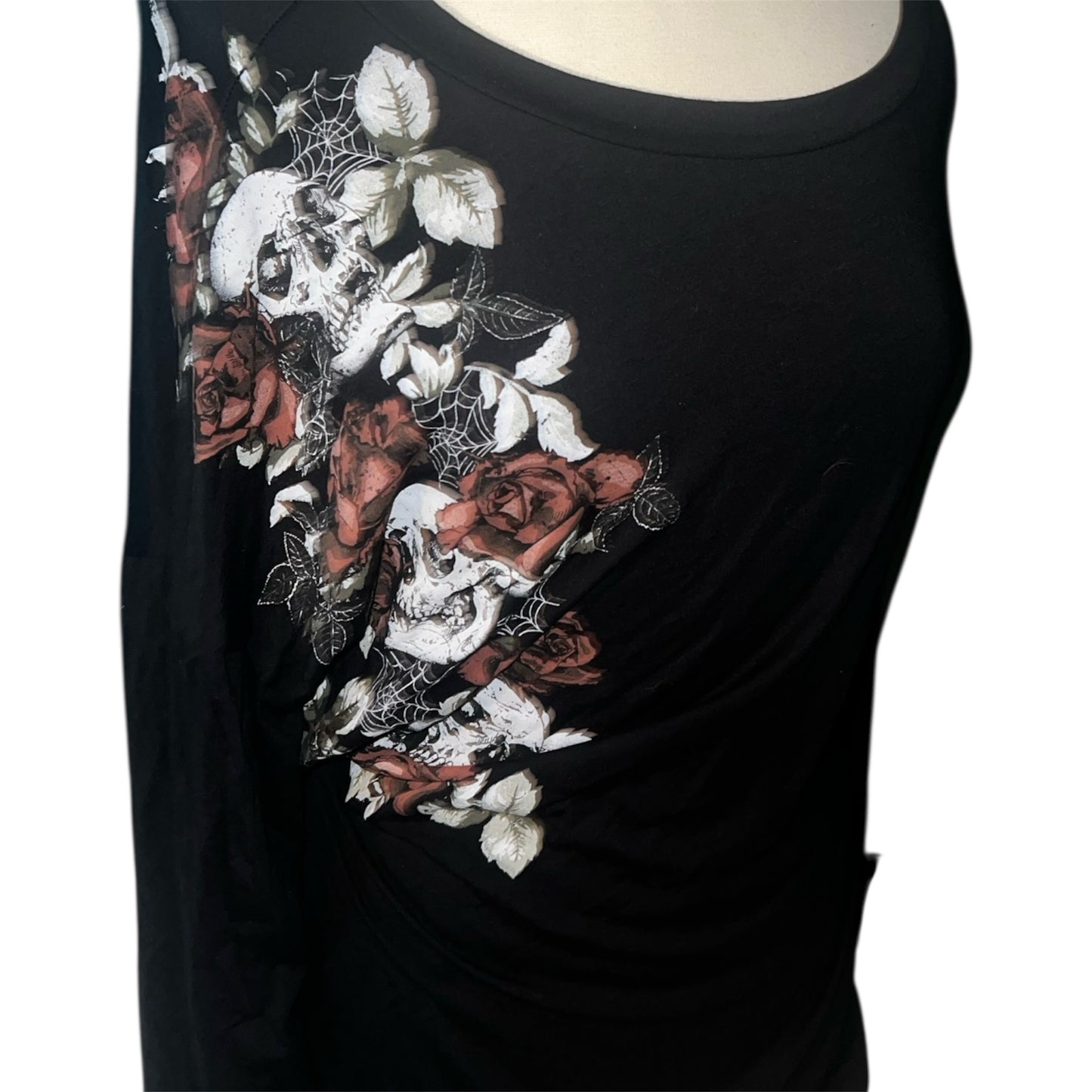 Skull Printed Long Sleeve Shirt