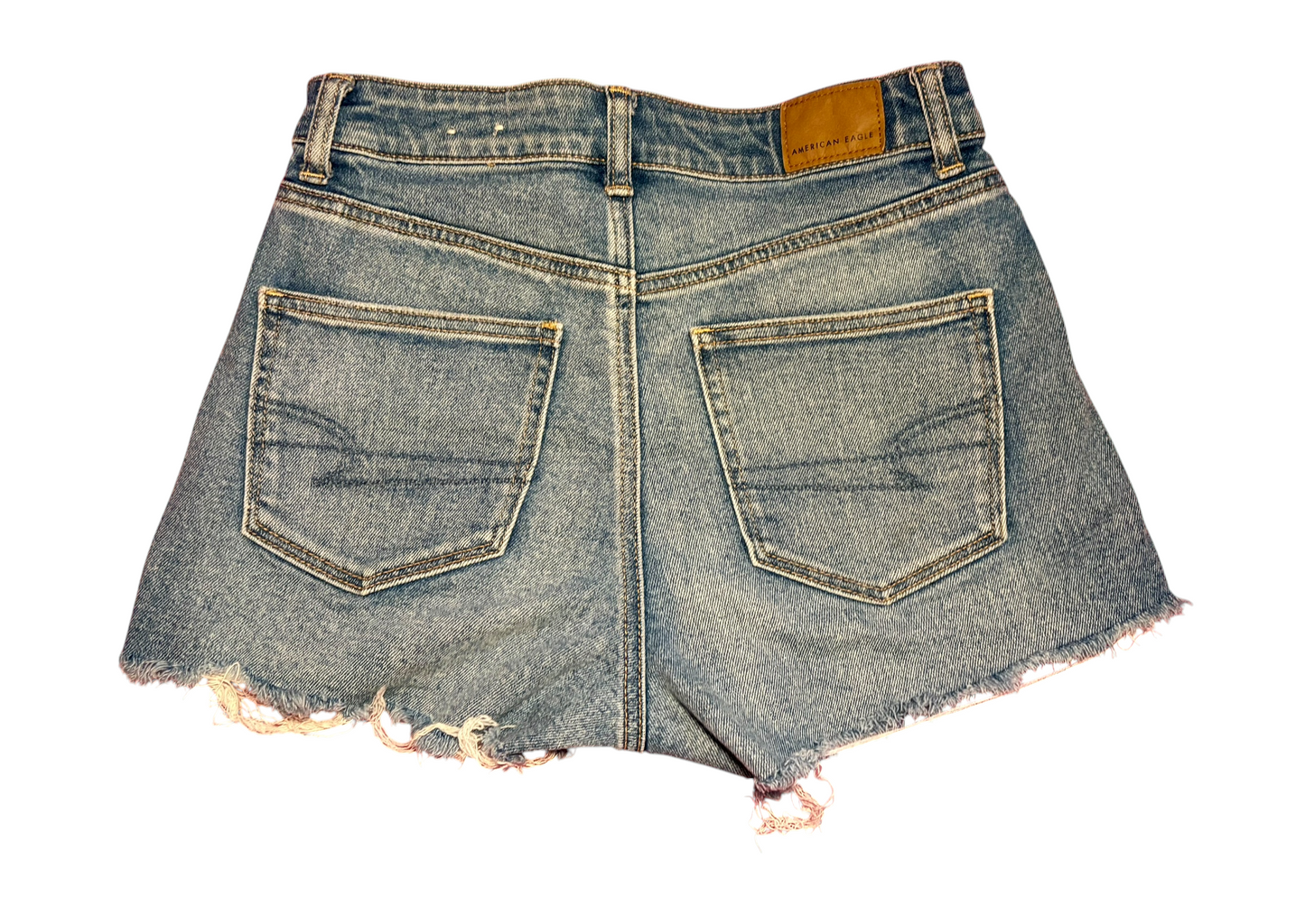 High Waist American Eagle Denim Mini Shorts