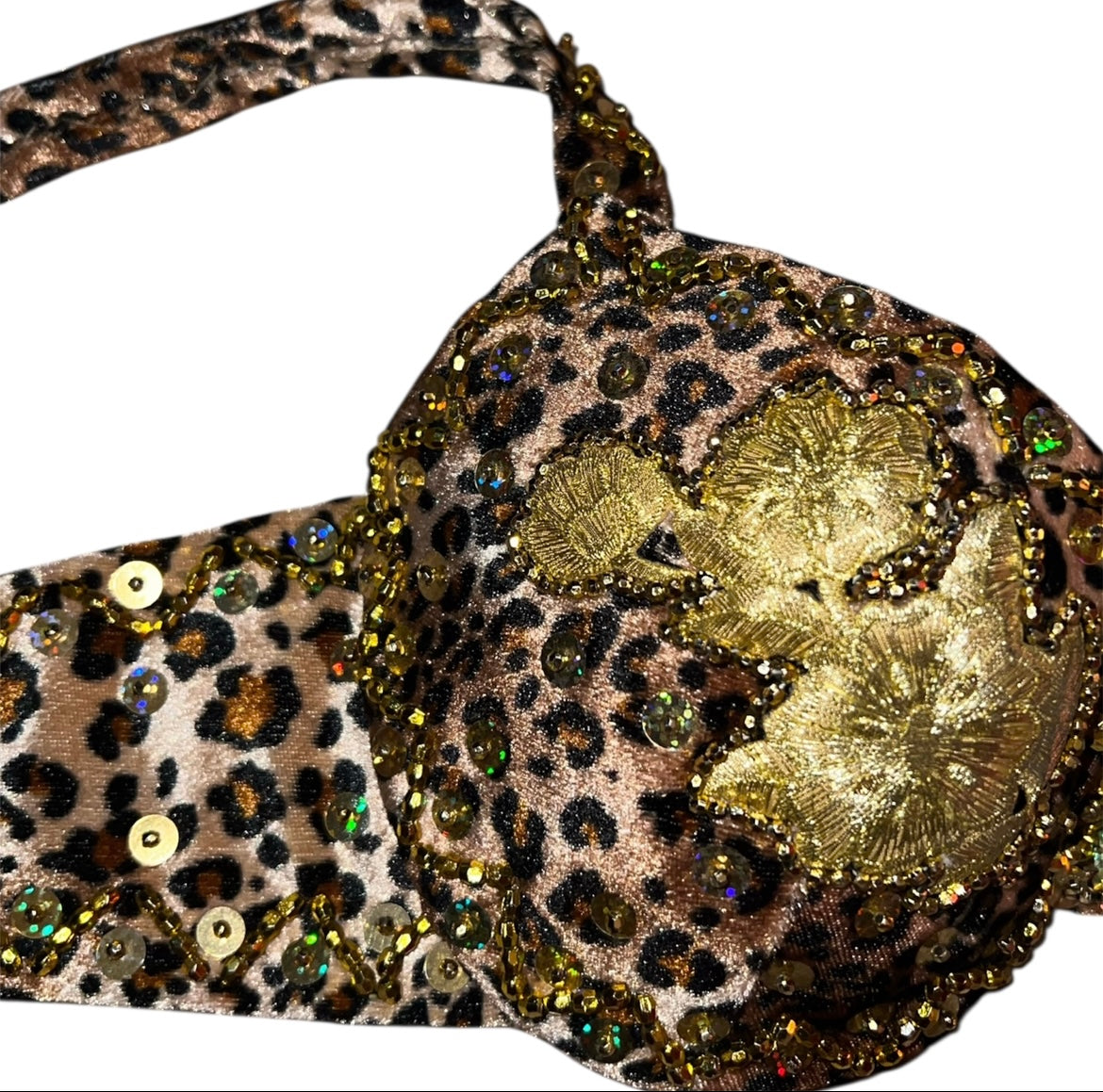 Leopard Print Costume Bra