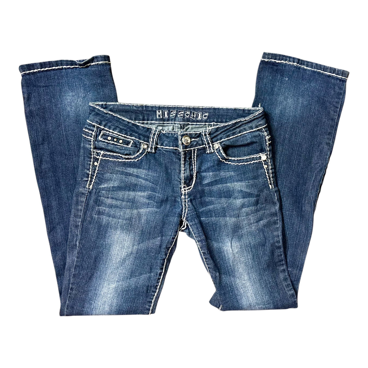 Miss Chic Bootcut Embellished Jeans