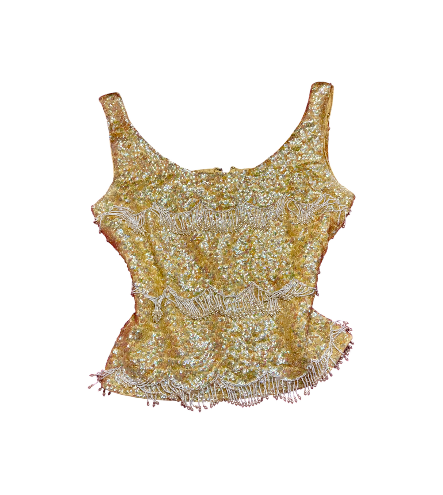 Vintage Beaded 1960s beaded top