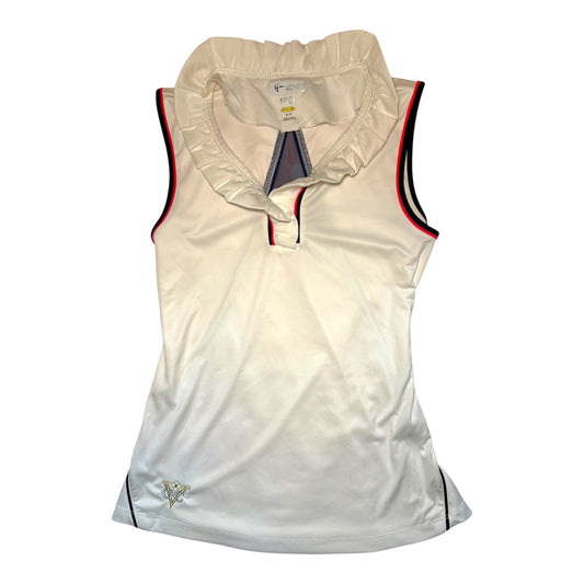 Ruffle Neck Sleeves Tennis/Golfing Tank