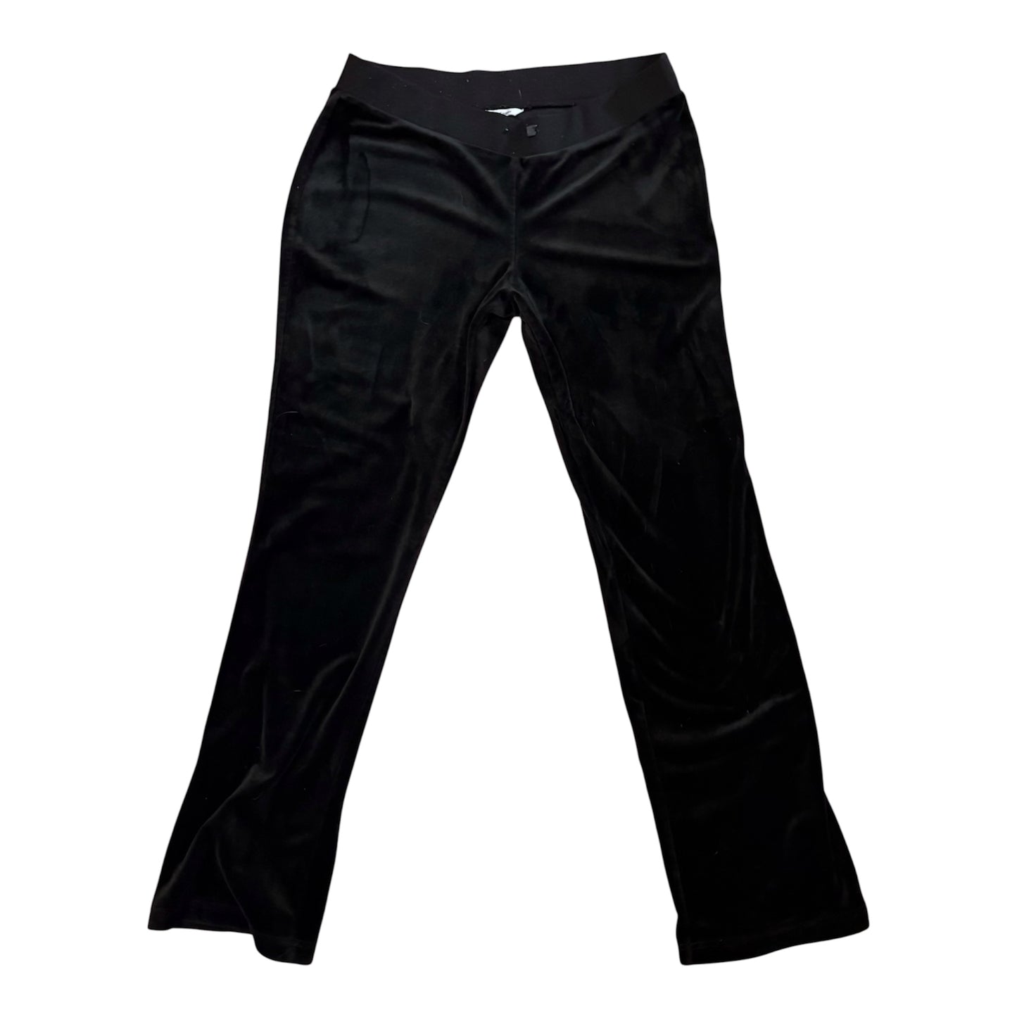 Black Velvet Juicy Couture Rhinestone Detailed wide legged track Pants